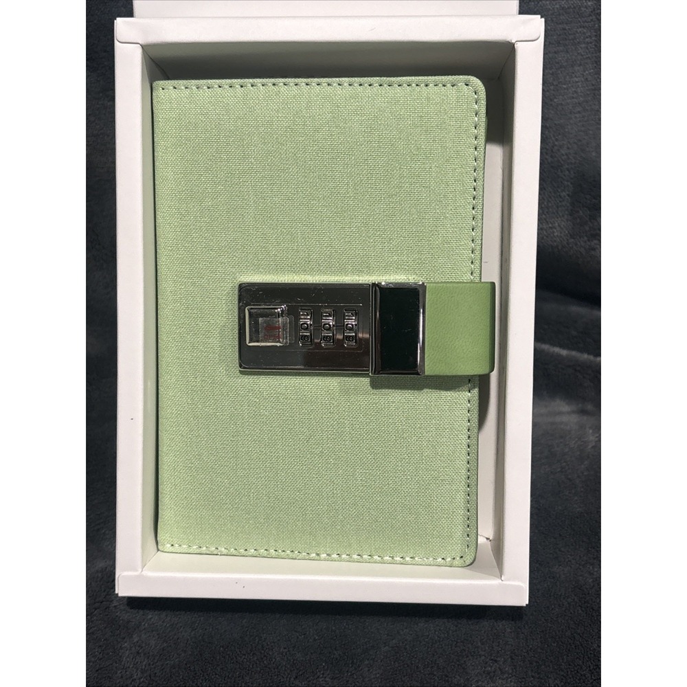 Combination Locking Diary Journal Notebook Gift Small Cagie Code Book Black‎
